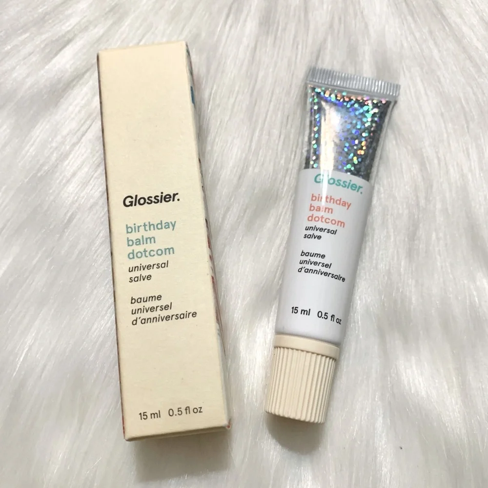 Glossier🎀 Birthday Balm Dotcom Lip Balm Universal Skin Salve NWOB